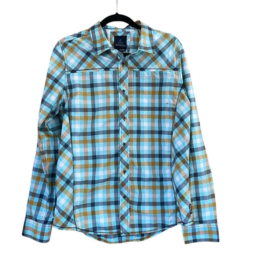 Prana Zeven Checkered Slim Outdoor Shirt Mens